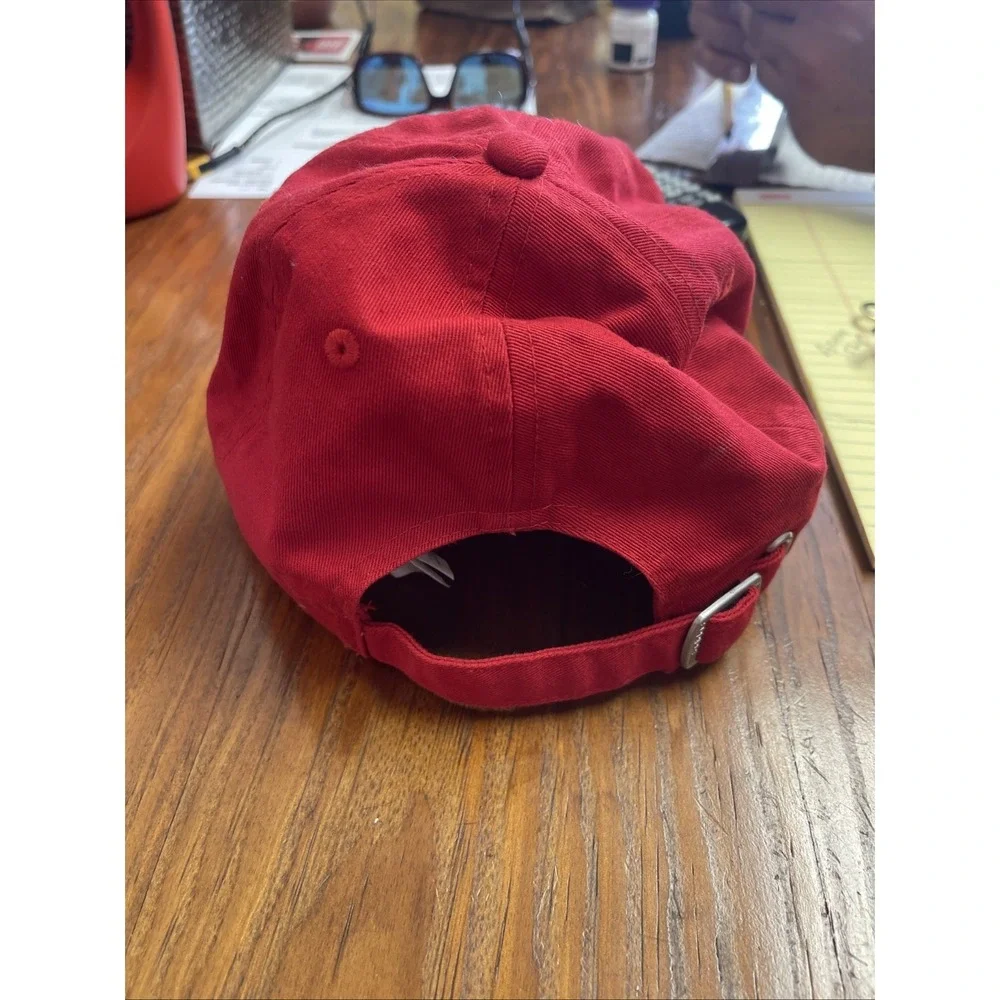 NCAA Adidas Louisiana Ragin Cajuns Red Adjustable Curved‎ Bill Hat Geaux Cajuns